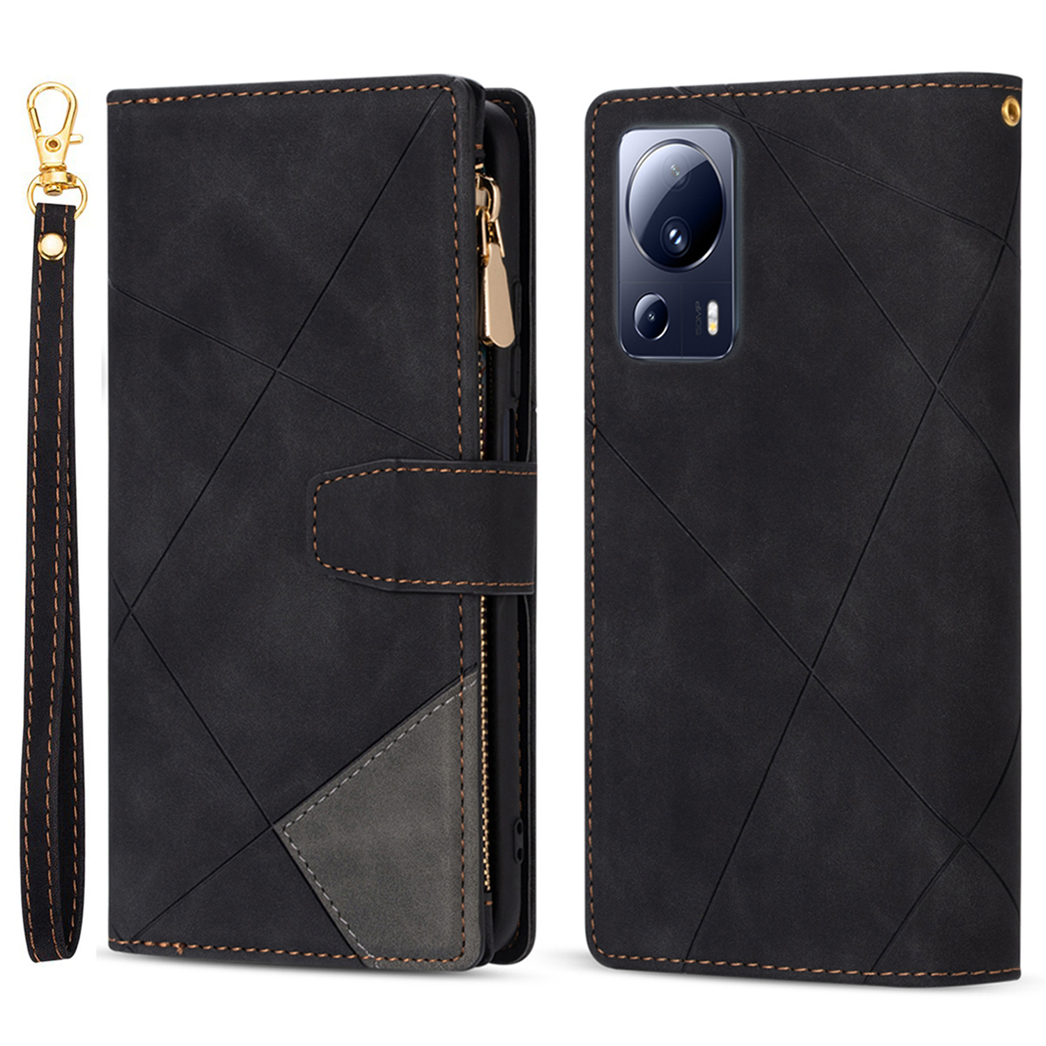 Für Xiaomi 13 Lite Phone Leder Hülle Hülle Drucken Reißverschluss Pocket Phone Stand Wallet Deckung - Schwarz, Xiaomi 13 Lite
Für Xiaomi 13 Lite Phone Leder Hülle Hülle Drucken Reißverschluss Pocket Phone Stand Wallet Deckung - Schwarz, Xiaomi 13 Lite