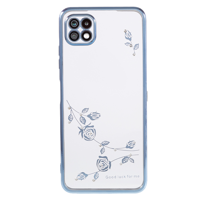 For Samsung Galaxy A22 5G (EU Version) Phone Shell Flower Pattern Electroplating Cover Rhinestone Decor TPU Phone Case - Blue, Galaxy A22 5G (EU Version)
For Samsung Galaxy A22 5G (EU Version) Phone Shell Flower Pattern Electroplating Cover Rhinestone Decor TPU Phone Case - Blue, Galaxy A22 5G (EU Version)