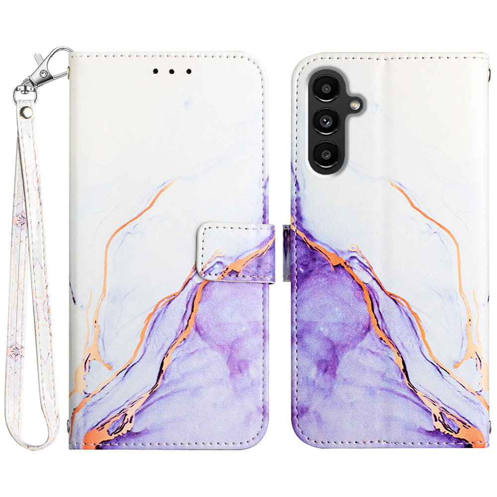 YB Pattern Printing Leather Series-5 for Samsung Galaxy A24 4G PU Leather Wallet Phone Case Marble Pattern Large Hand Strap Flip Stand Cover - White / Purple 006, Galaxy A24 4G
YB Pattern Printing Leather Series-5 for Samsung Galaxy A24 4G PU Leather Wallet Phone Case Marble Pattern Large Hand Strap Flip Stand Cover - White / Purple 006, Galaxy A24 4G