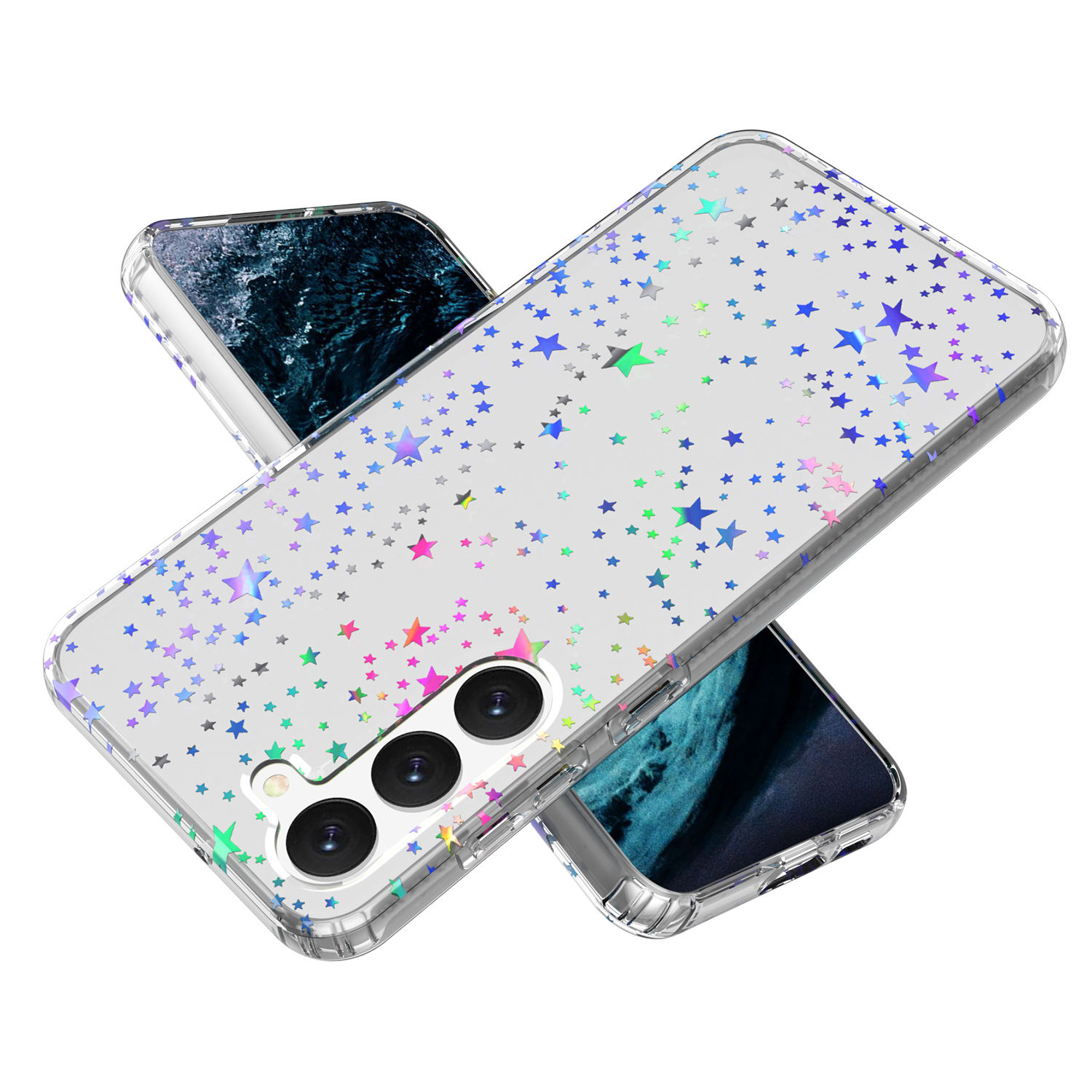 Für Samsung Galaxy S23 GW18 PC + TPU Verdickter Schutz Telefonhülle Glänzende Lasermuster Mobiltelefonabdeckung - Stern, Galaxy S23
Für Samsung Galaxy S23 GW18 PC + TPU Verdickter Schutz Telefonhülle Glänzende Lasermuster Mobiltelefonabdeckung - Stern, Galaxy S23