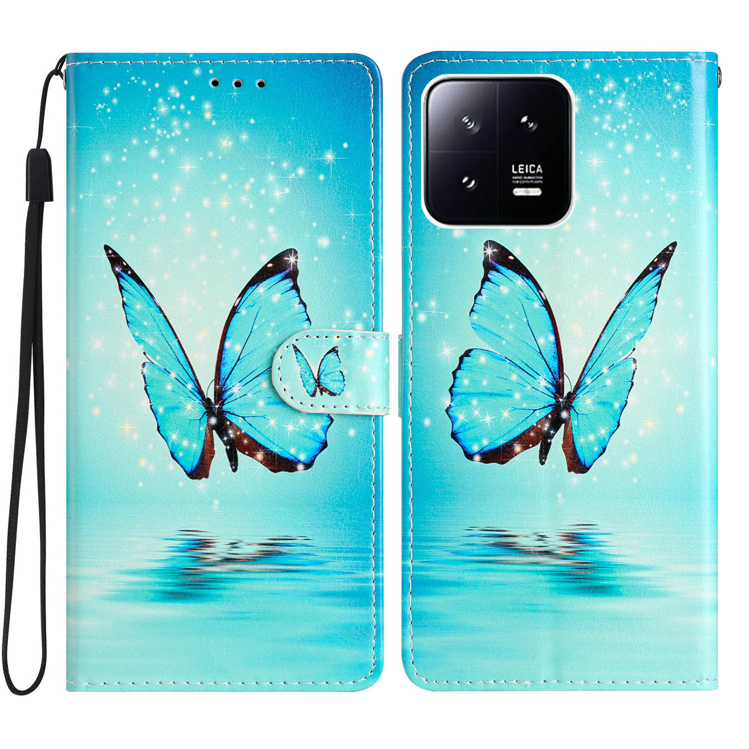 Für Xiaomi 13 Pro 5g Wallet PU Leder -telefonabdeckungsmuster -druckständer Telefonhülle Mit Riemen - Blauer Schmetterling, Xiaomi 13 Pro 5G
Für Xiaomi 13 Pro 5g Wallet PU Leder -telefonabdeckungsmuster -druckständer Telefonhülle Mit Riemen - Blauer Schmetterling, Xiaomi 13 Pro 5G