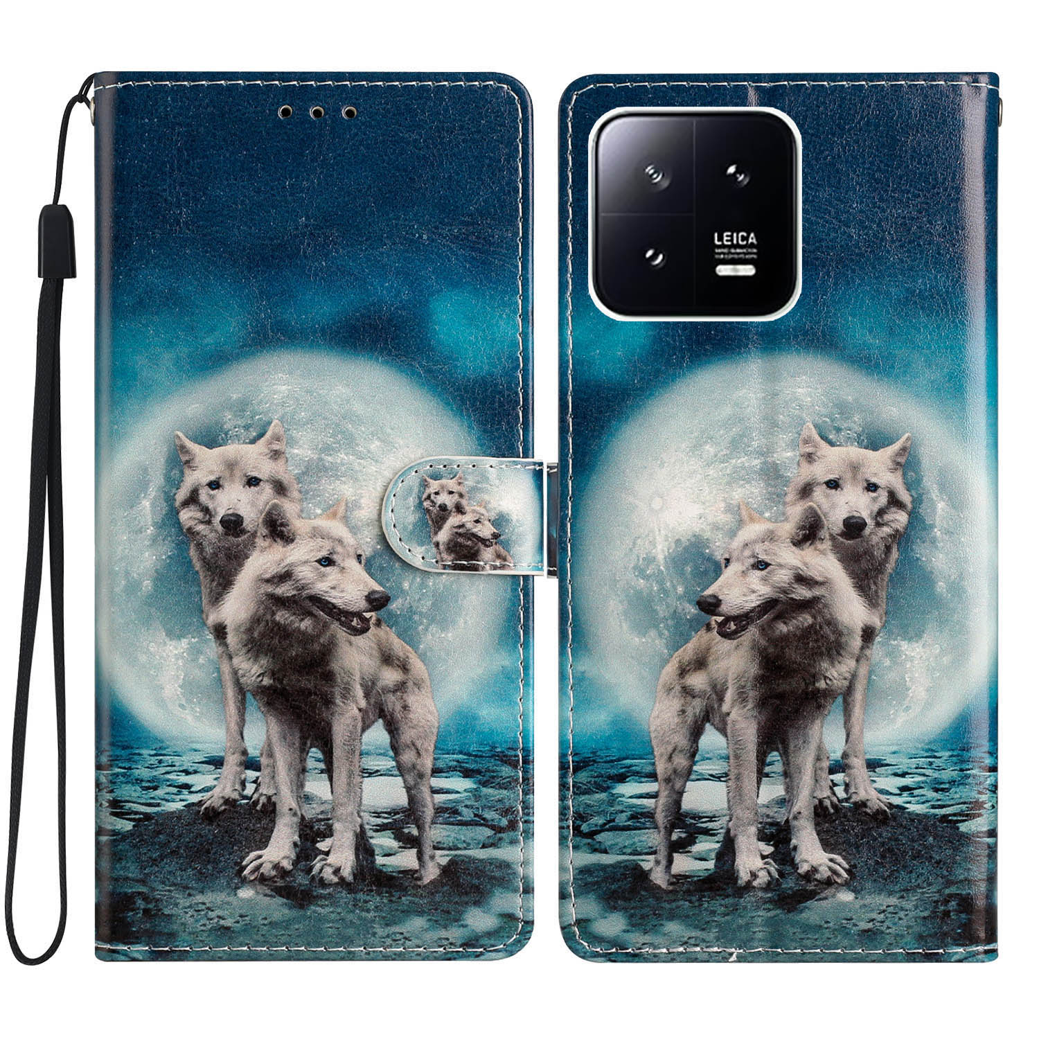 Für Xiaomi 13 Pro 5g Wallet PU Leder -telefonabdeckungsmuster -druckständer Telefonhülle Mit Riemen - Zwei Wölfe, Xiaomi 13 Pro 5G
Für Xiaomi 13 Pro 5g Wallet PU Leder -telefonabdeckungsmuster -druckständer Telefonhülle Mit Riemen - Zwei Wölfe, Xiaomi 13 Pro 5G