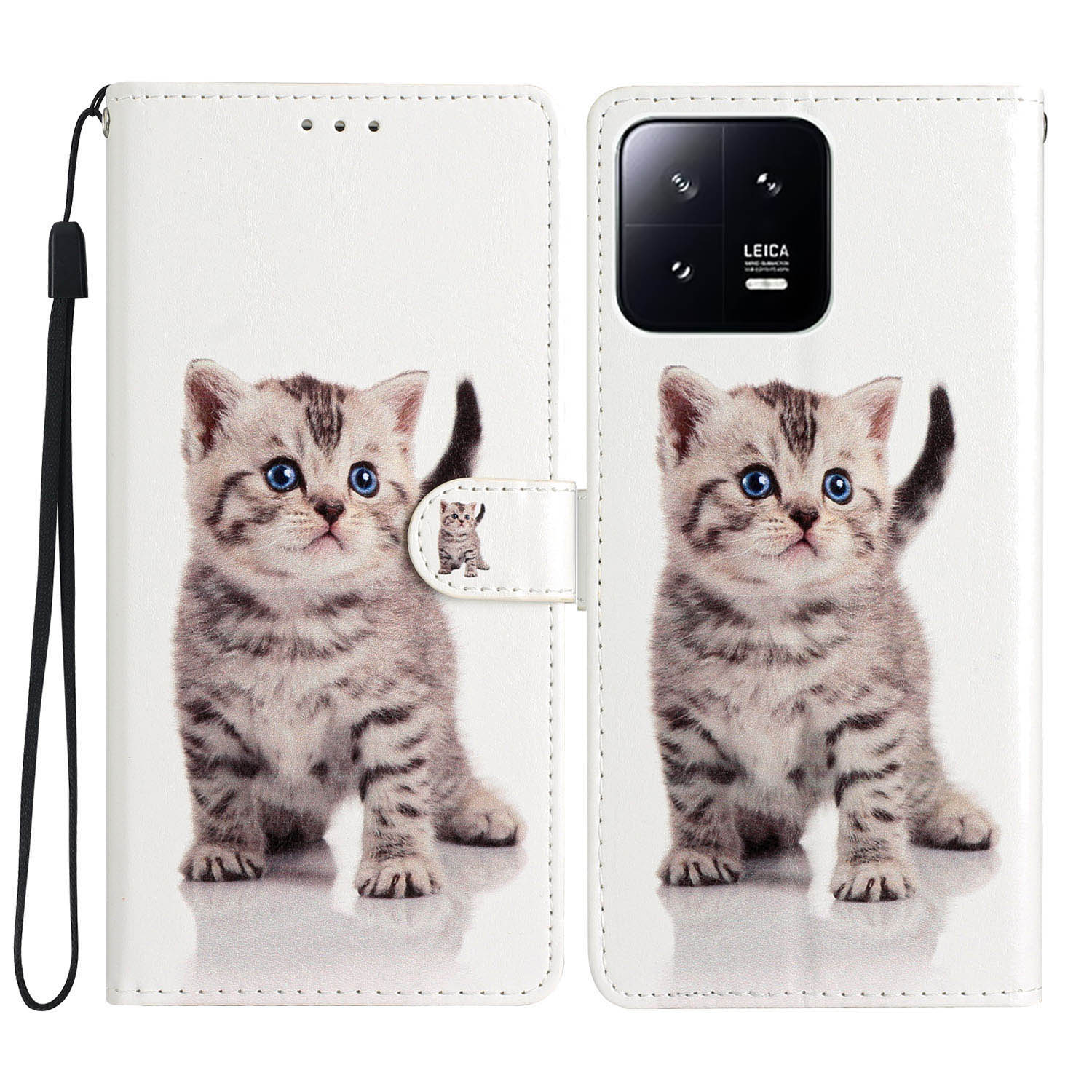 Für Xiaomi 13 Pro 5g Wallet PU Leder -telefonabdeckungsmuster -druckständer Telefonhülle Mit Riemen - Süße Katze, Xiaomi 13 Pro 5G
Für Xiaomi 13 Pro 5g Wallet PU Leder -telefonabdeckungsmuster -druckständer Telefonhülle Mit Riemen - Süße Katze, Xiaomi 13 Pro 5G