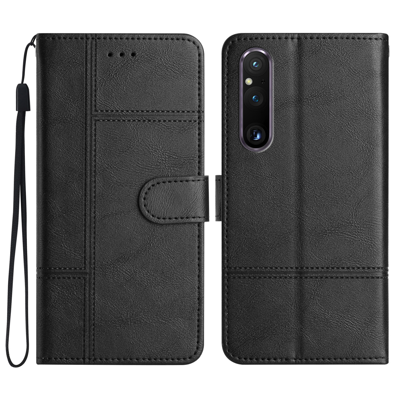 Für Sony Xperia 1 V PU Leder Cowide Texture Phone Hülle Ballet Wallet Line Gedruckte Geschäftsabdeckung Mit Riemen - Schwarz, Sony Xperia 1 V
Für Sony Xperia 1 V PU Leder Cowide Texture Phone Hülle Ballet Wallet Line Gedruckte Geschäftsabdeckung Mit Riemen - Schwarz, Sony Xperia 1 V