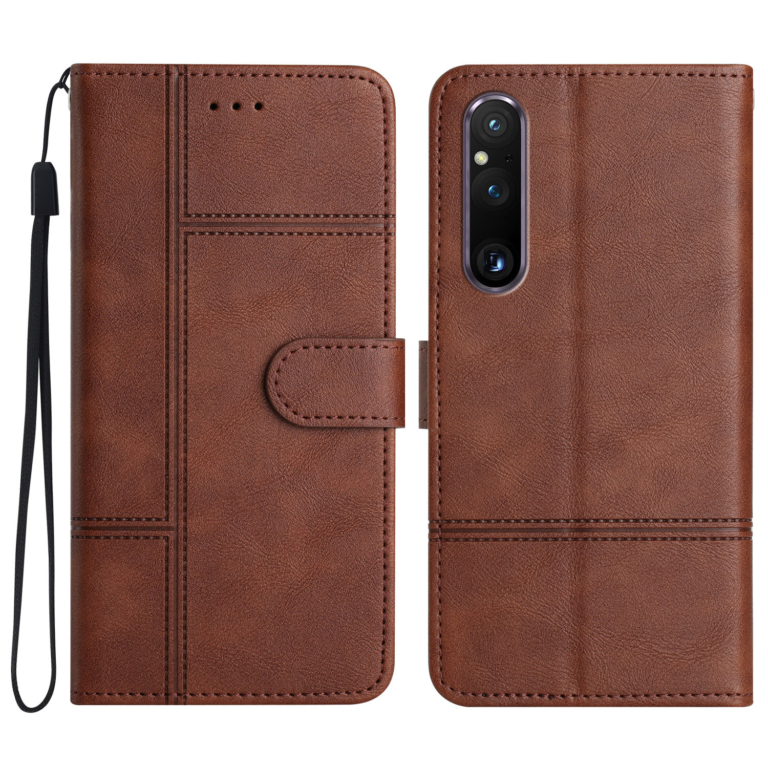 Für Sony Xperia 1 V PU Leder Cowide Texture Phone Hülle Ballet Wallet Line Gedruckte Geschäftsabdeckung Mit Riemen - Kaffee, Sony Xperia 1 V
Für Sony Xperia 1 V PU Leder Cowide Texture Phone Hülle Ballet Wallet Line Gedruckte Geschäftsabdeckung Mit Riemen - Kaffee, Sony Xperia 1 V