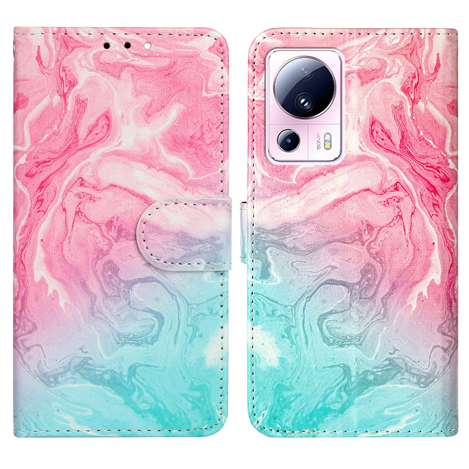 Für Xiaomi 13 Lite / Civi 2 5G Anti-scratch-brieftaschen-handy-koffer-muster-druck Lederabdeckung Mit Ständer - Pink Green Marmor, Xiaomi 13 Lite
Für Xiaomi 13 Lite / Civi 2 5G Anti-scratch-brieftaschen-handy-koffer-muster-druck Lederabdeckung Mit Ständer - Pink Green Marmor, Xiaomi 13 Lite