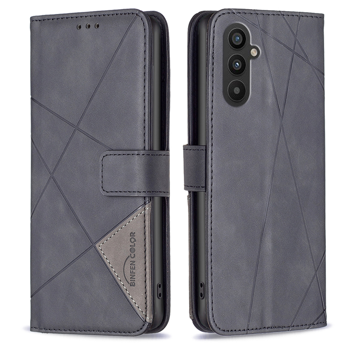 Binfen Farbe BF05 Für Samsung Galaxy A24 4G PU Lederabdeckung Geometrische Geprägte Brieftaschenstand Telefonhülle - Schwarz, Galaxy A24 4G
Binfen Farbe BF05 Für Samsung Galaxy A24 4G PU Lederabdeckung Geometrische Geprägte Brieftaschenstand Telefonhülle - Schwarz, Galaxy A24 4G