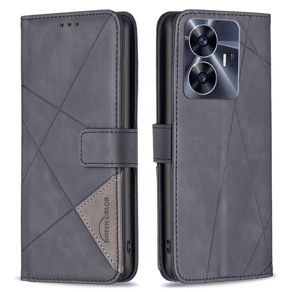 Binfen Farbe BF05 Für Realme C55 Geometrische Geprägte PU -leder + TPU -hülle Ballet Telefonabdeckung - Schwarz, Realme C55
Binfen Farbe BF05 Für Realme C55 Geometrische Geprägte PU -leder + TPU -hülle Ballet Telefonabdeckung - Schwarz, Realme C55
