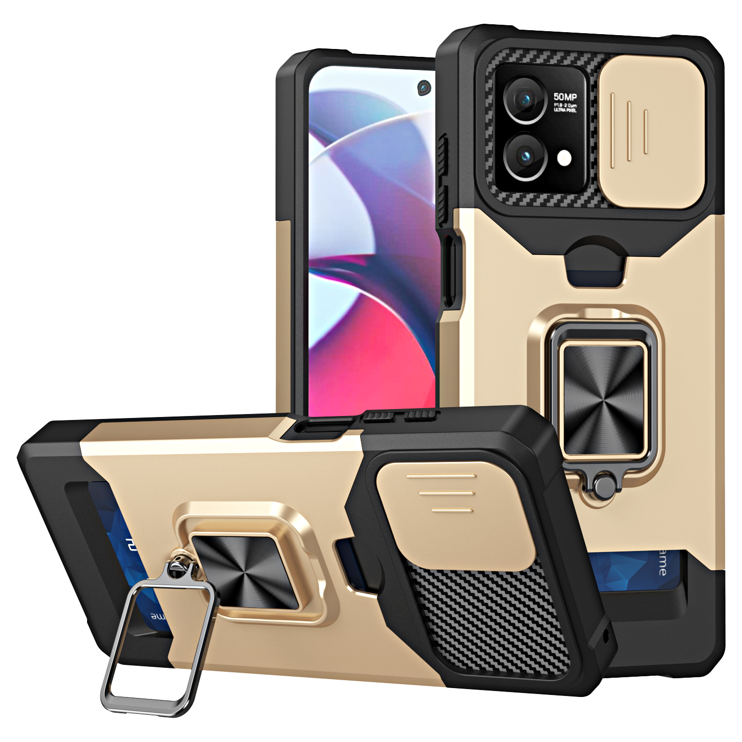 Für Motorola Moto G Stylus 5G (2023) PC+TPU Schocksicherer Deckungskartenhalter Kickstand -telefonhülle Mit Dia Camera Deckel - Gold, Motorola Moto G Stylus 5G (2023)
Für Motorola Moto G Stylus 5G (2023) PC+TPU Schocksicherer Deckungskartenhalter Kickstand -telefonhülle Mit Dia Camera Deckel - Gold, Motorola Moto G Stylus 5G (2023)