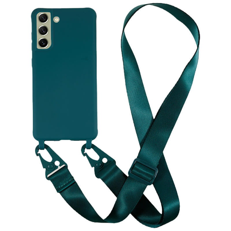 Für Samsung Galaxy S21 fe 5G Soft TPU Matte Telefon Hülle Anti-drop-abdeckung Mit Breiter Lanyard - Dunkelgrün, Galaxy S21 FE 5G
Für Samsung Galaxy S21 fe 5G Soft TPU Matte Telefon Hülle Anti-drop-abdeckung Mit Breiter Lanyard - Dunkelgrün, Galaxy S21 FE 5G