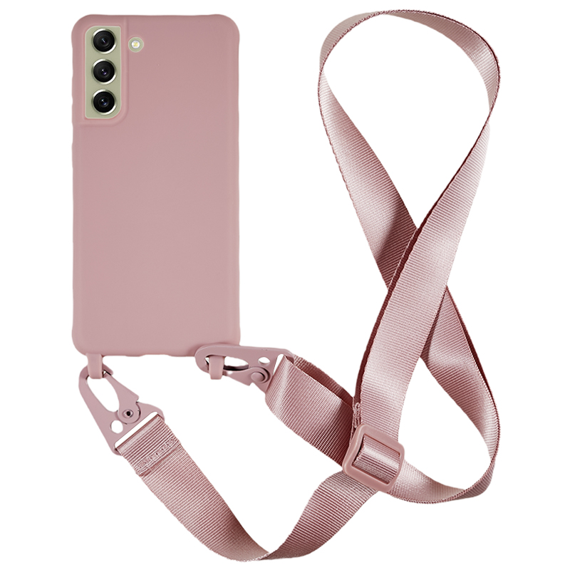 Für Samsung Galaxy S21 fe 5G Soft TPU Matte Telefon Hülle Anti-drop-abdeckung Mit Breiter Lanyard - Dunkelrosa, Galaxy S21 FE 5G
Für Samsung Galaxy S21 fe 5G Soft TPU Matte Telefon Hülle Anti-drop-abdeckung Mit Breiter Lanyard - Dunkelrosa, Galaxy S21 FE 5G