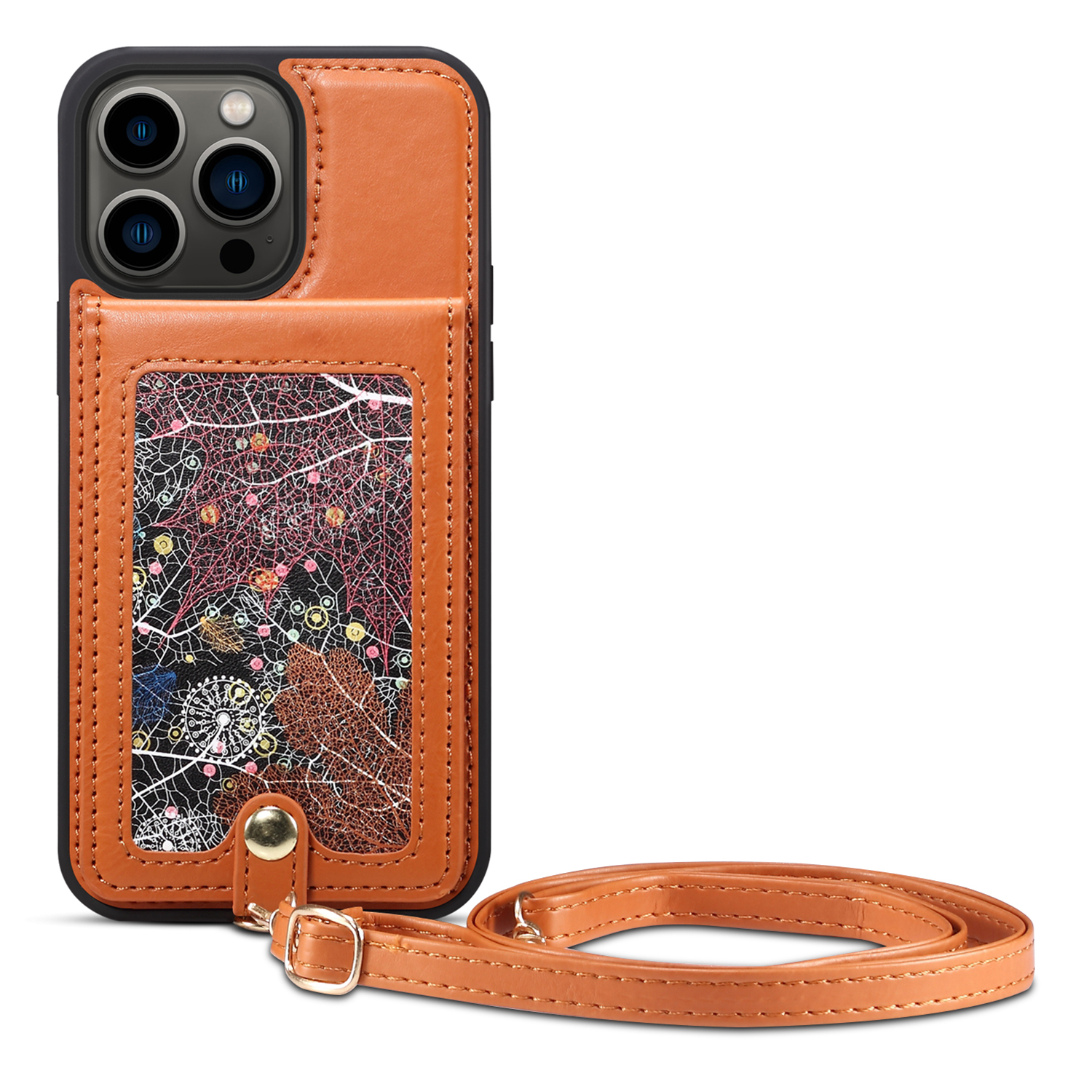 Für Das Iphone 13 Pro Max Kartenhalter Phone Hülle Lederbeschichtete TPU -kickständer Mit Schultergurt - Khaki, iPhone 13 Pro Max
Für Das Iphone 13 Pro Max Kartenhalter Phone Hülle Lederbeschichtete TPU -kickständer Mit Schultergurt - Khaki, iPhone 13 Pro Max