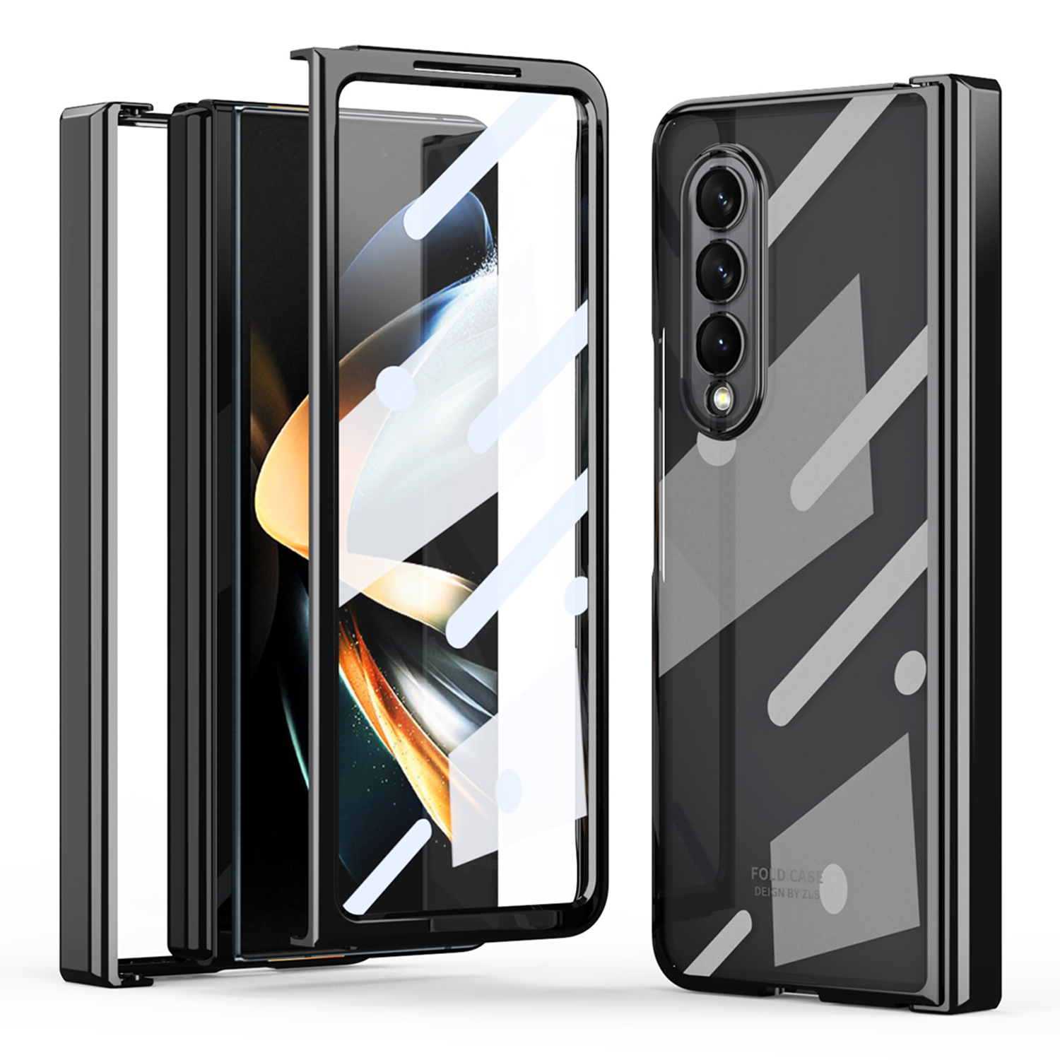Für Samsung Galaxy Z Fold4 5G Elektroplatten Hoher Transparenzfaltungshülle Mit Temperamentvollem Glasfilm - Schwarz, Galaxy Z Fold4 5G
Für Samsung Galaxy Z Fold4 5G Elektroplatten Hoher Transparenzfaltungshülle Mit Temperamentvollem Glasfilm - Schwarz, Galaxy Z Fold4 5G