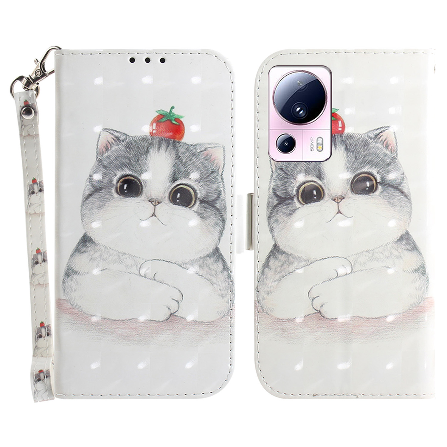 Für Xiaomi 13 Lite / Civi 2 5G Telefon PU Leder Hülle, Brieftaschenstandmuster Druckabdeckung Mit Riemen - Süße Katze, Xiaomi 13 Lite
Für Xiaomi 13 Lite / Civi 2 5G Telefon PU Leder Hülle, Brieftaschenstandmuster Druckabdeckung Mit Riemen - Süße Katze, Xiaomi 13 Lite