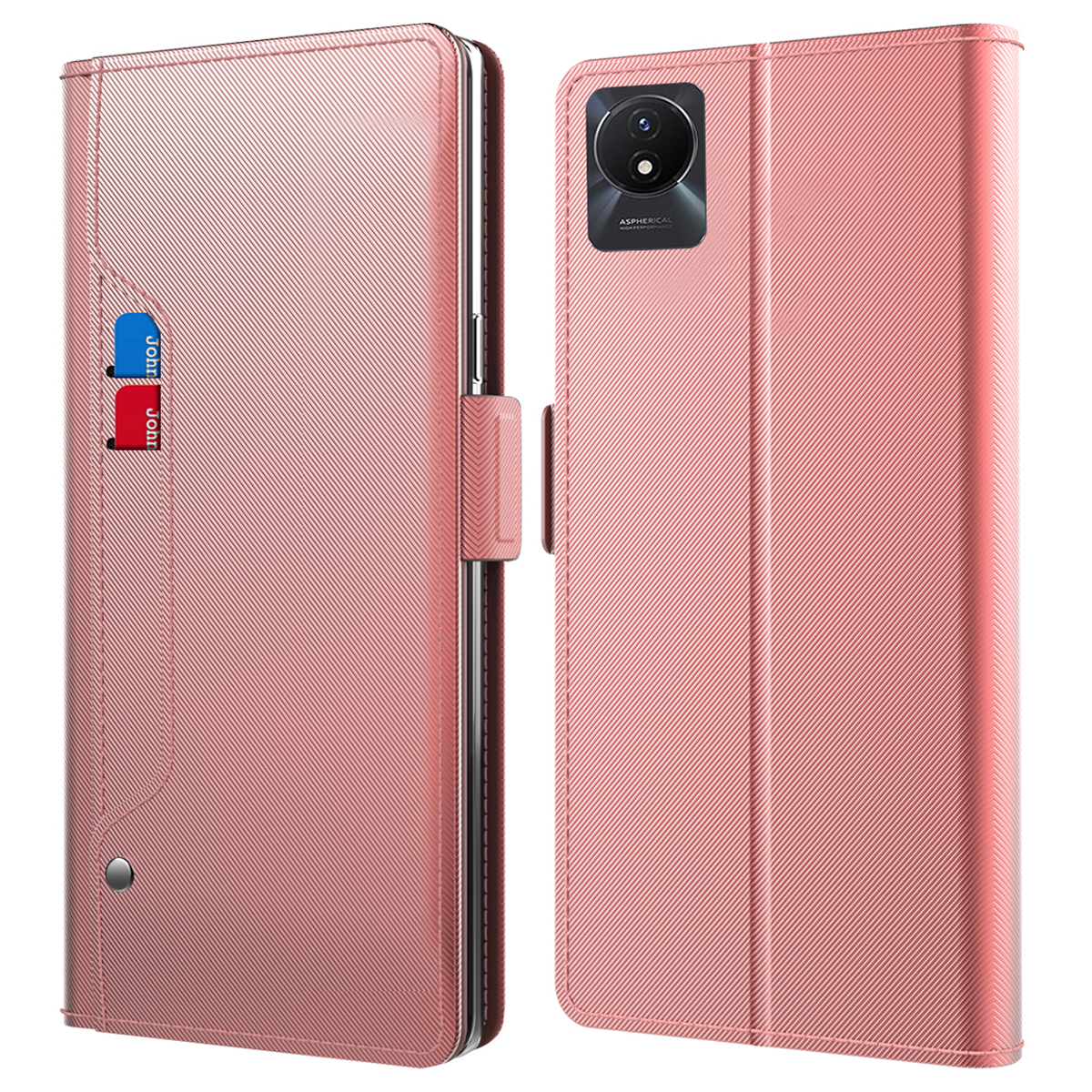 Für Vivo Y11 (2023) Telefonhülle PU Leder Flip Cover Card Hold Anti-drop-telefonschale Mit Spiegel - Roségold, vivo Y11 (2023)
Für Vivo Y11 (2023) Telefonhülle PU Leder Flip Cover Card Hold Anti-drop-telefonschale Mit Spiegel - Roségold, vivo Y11 (2023)