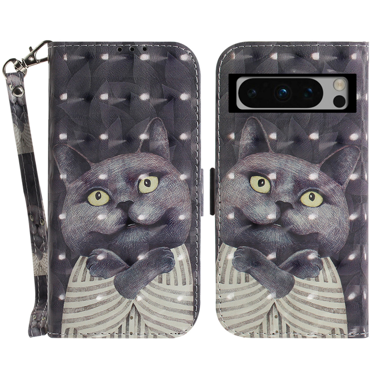 Stand Phone Shell Für Google Pixel 8 Pro Muster Druck Anti-scratch-hülle PU Leder Brieftasche Mit Riemen - Katze Umarmen, Google Pixel 8 Pro
Stand Phone Shell Für Google Pixel 8 Pro Muster Druck Anti-scratch-hülle PU Leder Brieftasche Mit Riemen - Katze Umarmen, Google Pixel 8 Pro