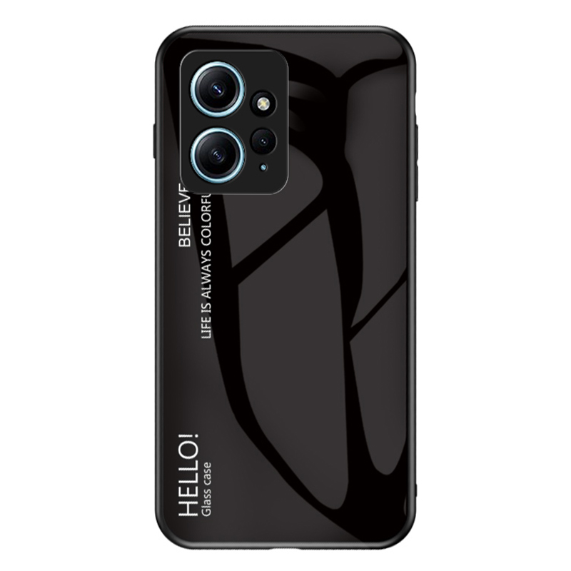 Für Xiaomi Redmi Note 12 4G Telefonhülle Temperiertes Glas+pc+tpu -gradienten -mobiltelefonabdeckung - Schwarz, Xiaomi Redmi Note 12 4G 
Für Xiaomi Redmi Note 12 4G Telefonhülle Temperiertes Glas+pc+tpu -gradienten -mobiltelefonabdeckung - Schwarz, Xiaomi Redmi Note 12 4G