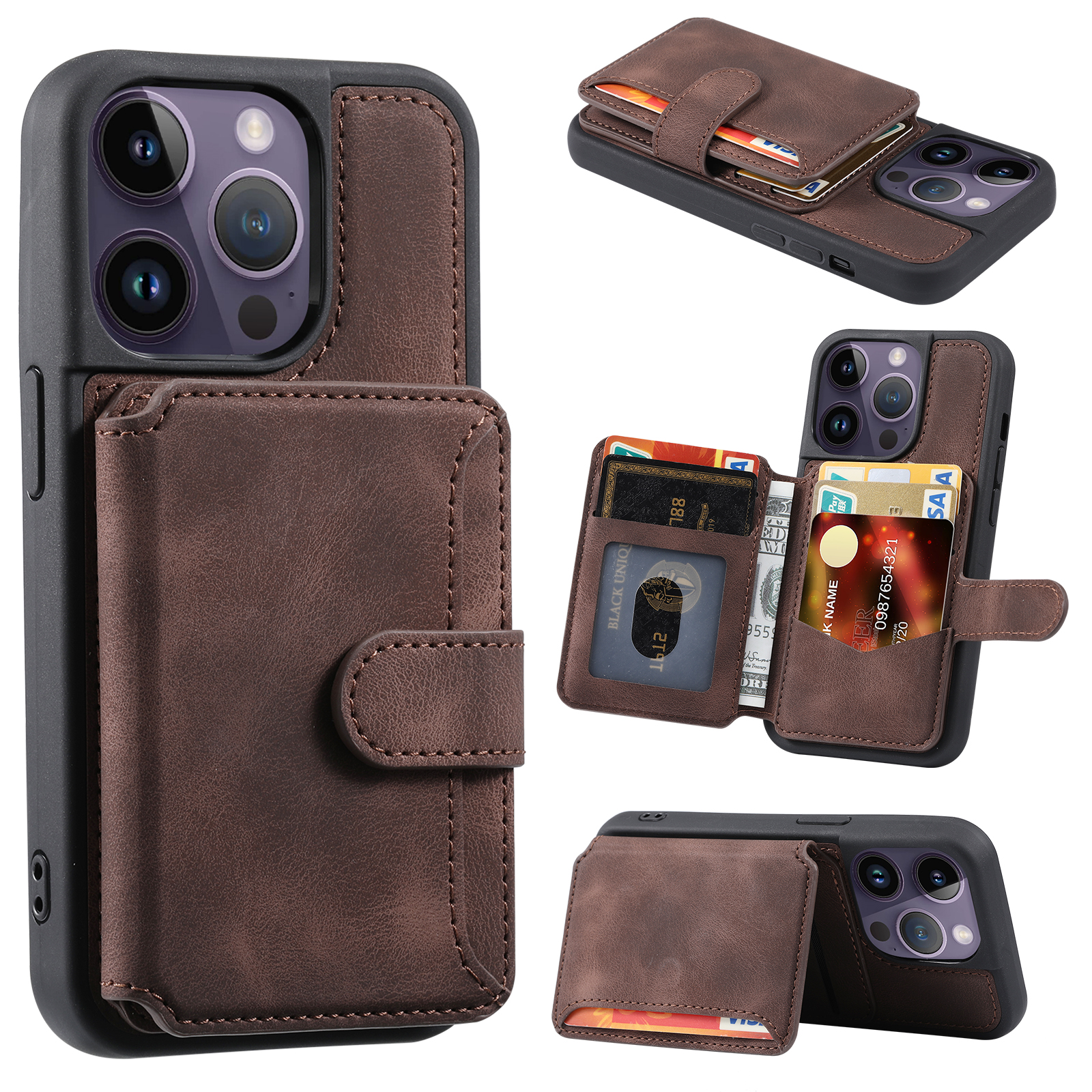 Schocksicherer RFID -blockierkoffer Für Iphone 12 Pro Max. 6,7 Zoll PU Leder TPU -telefonschale Mit Kartenhalter - Kaffee, iPhone 12 Pro Max
Schocksicherer RFID -blockierkoffer Für Iphone 12 Pro Max. 6,7 Zoll PU Leder TPU -telefonschale Mit Kartenhalter - Kaffee, iPhone 12 Pro Max