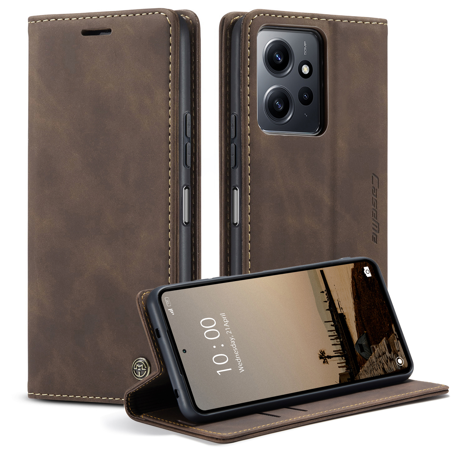 CASEME 013-serie Für Xiaomi Redmi Note 12 4G PU Leder Telefon Ständer - Kaffee, Xiaomi Redmi Note 12 4G
CASEME 013-serie Für Xiaomi Redmi Note 12 4G PU Leder Telefon Ständer - Kaffee, Xiaomi Redmi Note 12 4G