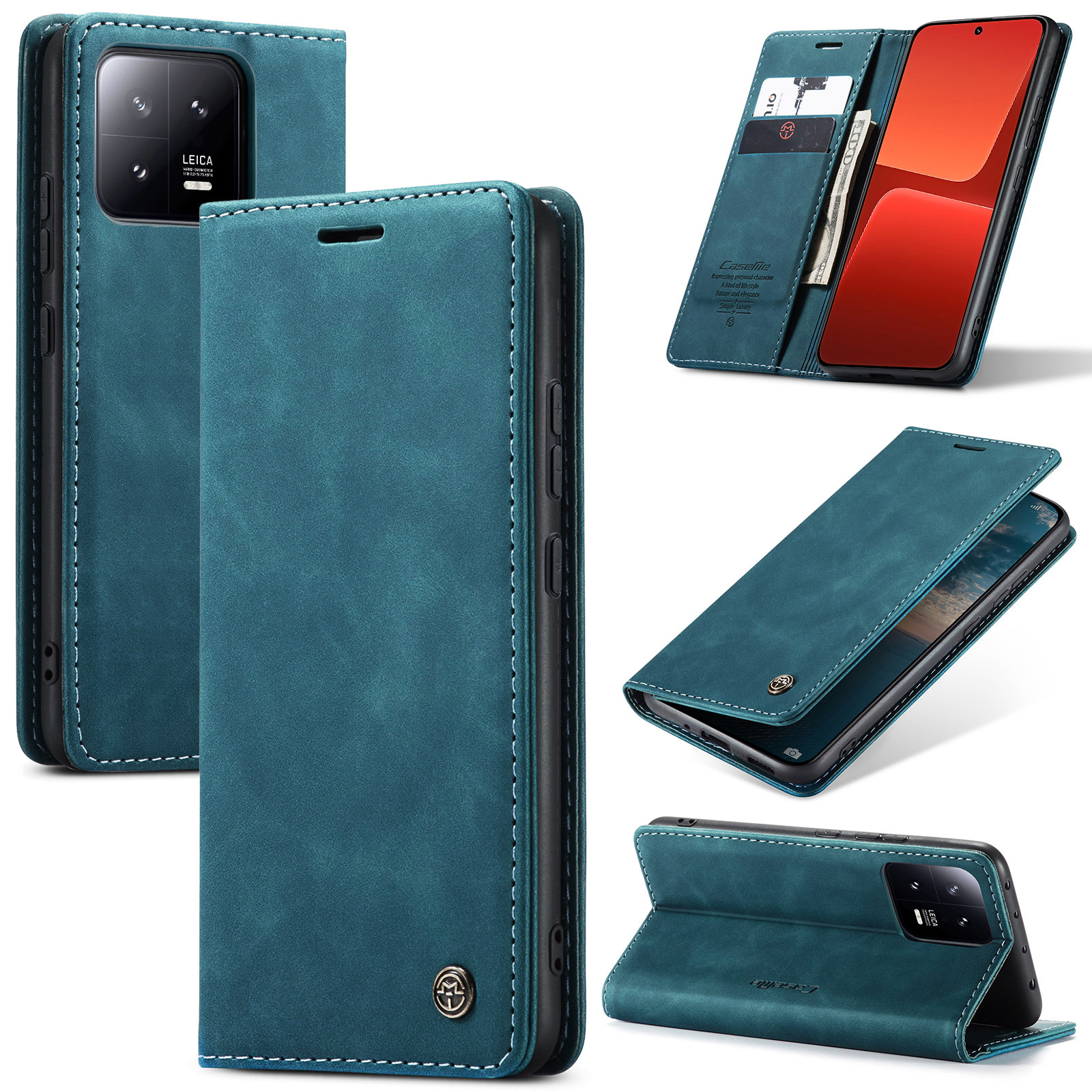 Caseme 013 -serie Für Xiaomi 13 5G PU Leder Stand Phone Hülle Schutzbrieftasche - Blau, Xiaomi 13
Caseme 013 -serie Für Xiaomi 13 5G PU Leder Stand Phone Hülle Schutzbrieftasche - Blau, Xiaomi 13