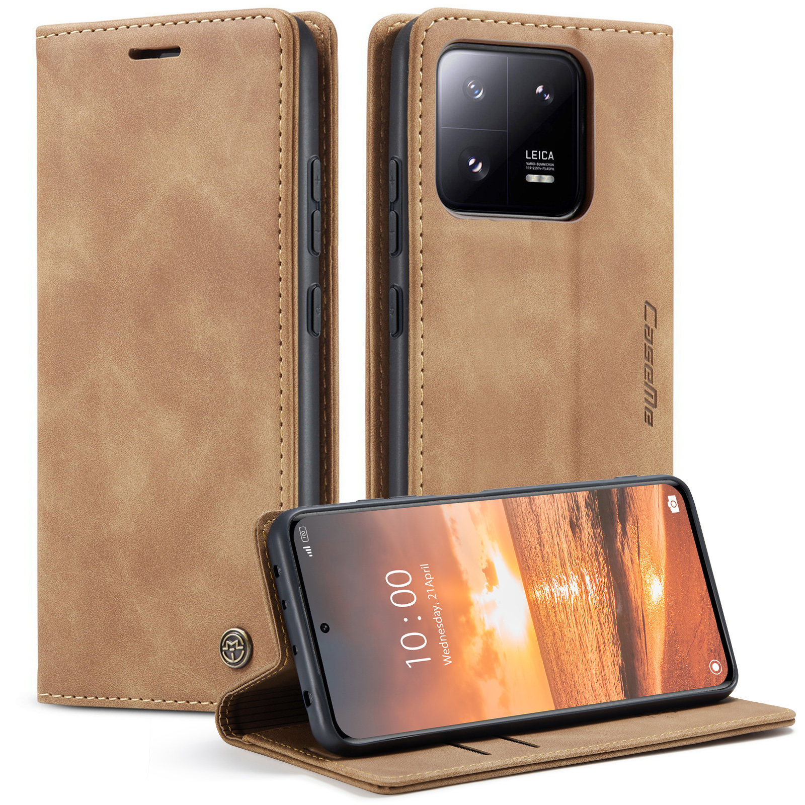 Caseme 013 -serie Für Xiaomi 13 Pro 5G Wallet Stand Phone Hülle Telefonlederabdeckung - Braun, Xiaomi 13 Pro 5G 
Caseme 013 -serie Für Xiaomi 13 Pro 5G Wallet Stand Phone Hülle Telefonlederabdeckung - Braun, Xiaomi 13 Pro 5G