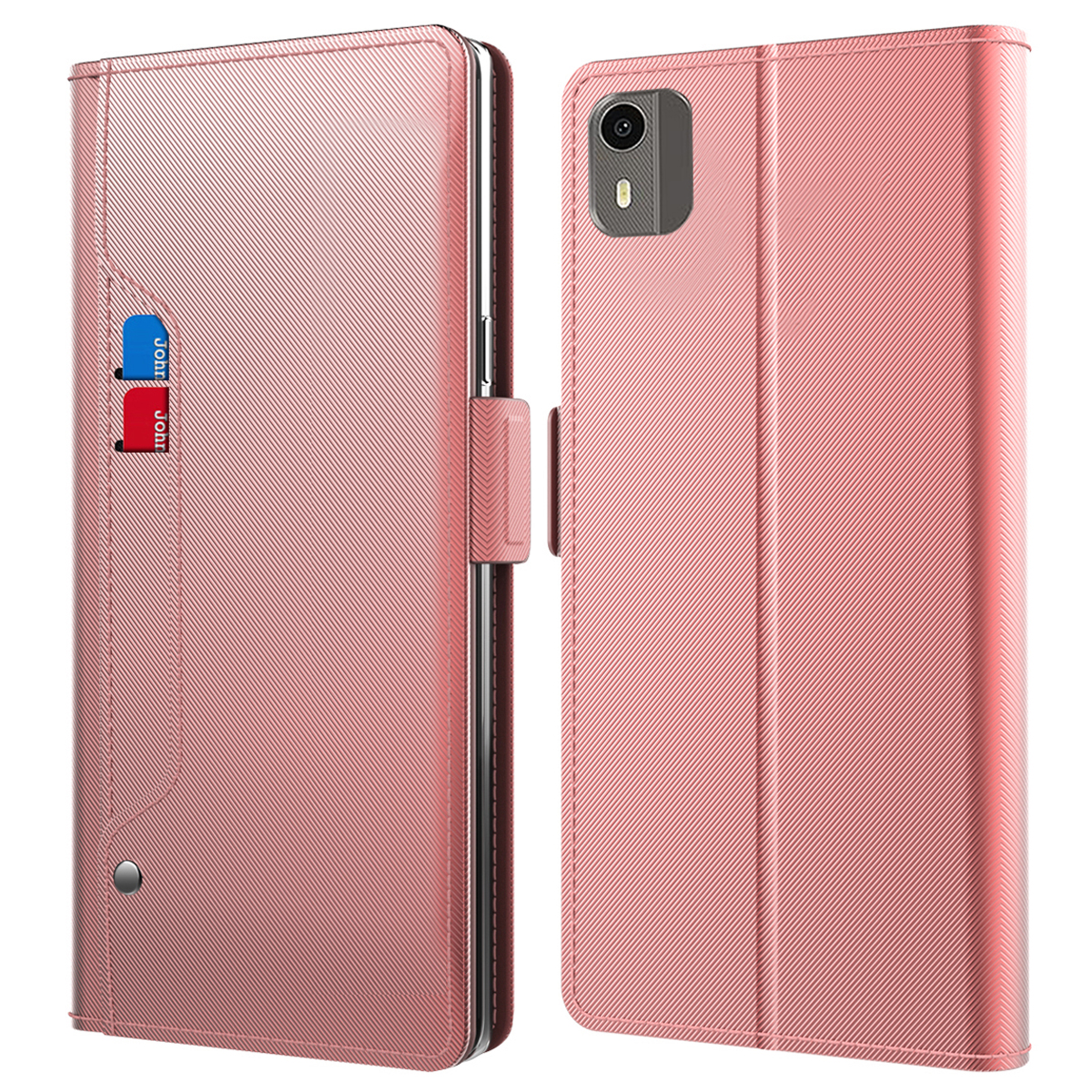 Für Nokia C12 Pro Drop Resistant Leder Flip Cover Mit Spiegelkartenhalter Stand Telefonhülle - Roségold, Nokia C12 Pro
Für Nokia C12 Pro Drop Resistant Leder Flip Cover Mit Spiegelkartenhalter Stand Telefonhülle - Roségold, Nokia C12 Pro