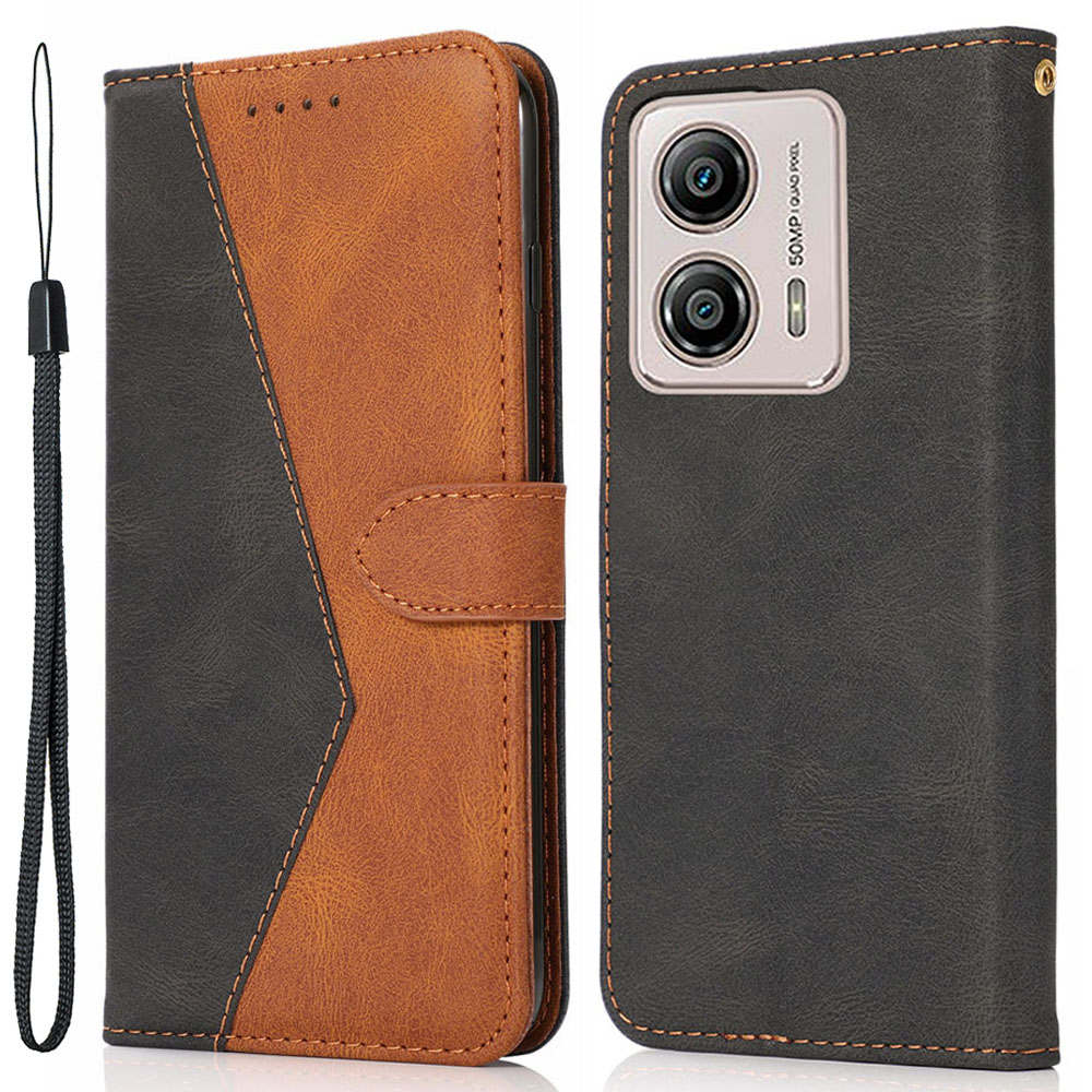 Spleißen Pu-lederschale Für Motorola Moto G73 5G Anti-drop-ständer Hülle Brieftasche Telefonabdeckung - Schwarz / Braun, Motorola Moto G73 5G
Spleißen Pu-lederschale Für Motorola Moto G73 5G Anti-drop-ständer Hülle Brieftasche Telefonabdeckung - Schwarz / Braun, Motorola Moto G73 5G