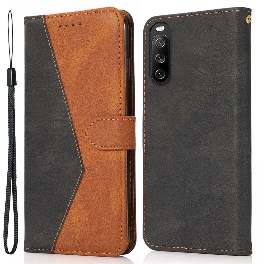 Für Sony Xperia 10 V PU Leder Telefon Hülle Ständer Farbspleiß Brieftasche Flip Cover - Schwarz+braun, Sony Xperia 10 V
Für Sony Xperia 10 V PU Leder Telefon Hülle Ständer Farbspleiß Brieftasche Flip Cover - Schwarz+braun, Sony Xperia 10 V