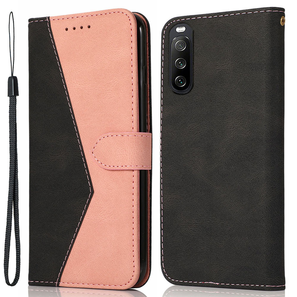 Für Sony Xperia 10 V PU Leder Telefon Hülle Ständer Farbspleiß Brieftasche Flip Cover - Schwarz+roségold, Sony Xperia 10 V
Für Sony Xperia 10 V PU Leder Telefon Hülle Ständer Farbspleiß Brieftasche Flip Cover - Schwarz+roségold, Sony Xperia 10 V