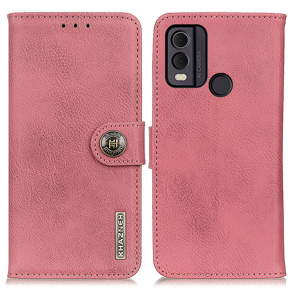 Khazneh Für Nokia C22 PU Leder Handy Brieftasche Hülle Kuhleckenstrukturabdeckung - Rosa, Nokia C22
Khazneh Für Nokia C22 PU Leder Handy Brieftasche Hülle Kuhleckenstrukturabdeckung - Rosa, Nokia C22
