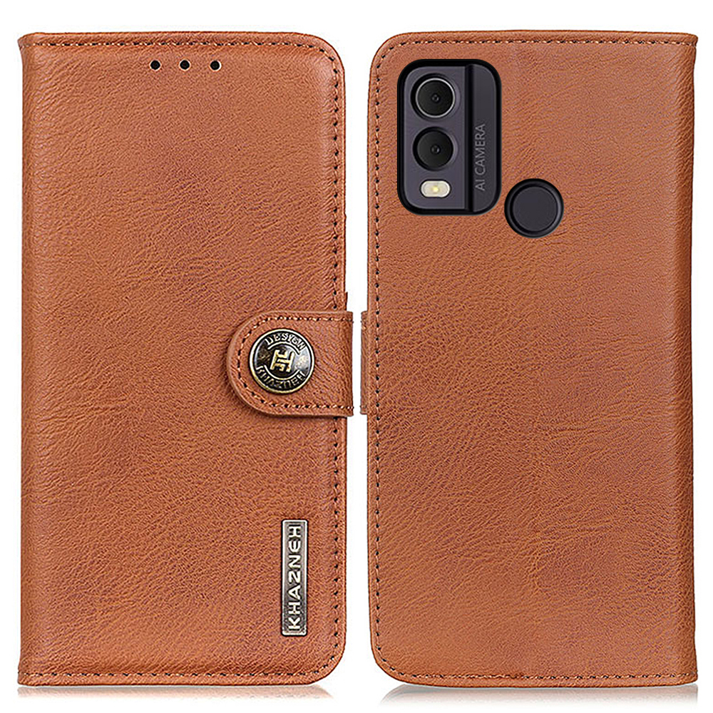 Khazneh Für Nokia C22 PU Leder Handy Brieftasche Hülle Kuhleckenstrukturabdeckung - Braun, Nokia C22
Khazneh Für Nokia C22 PU Leder Handy Brieftasche Hülle Kuhleckenstrukturabdeckung - Braun, Nokia C22