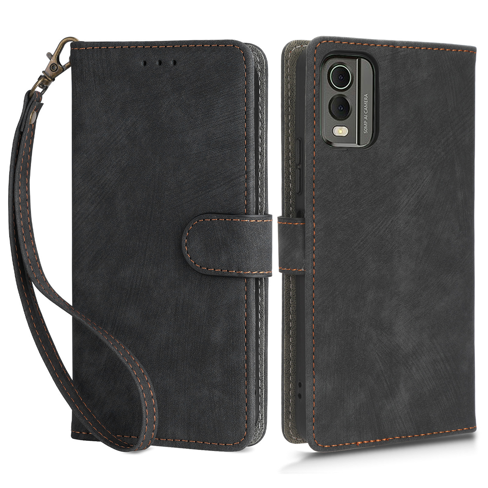 Für Nokia C32 PU Leder Stand Phone Hülle RFID -blockierungsbrieftasche Mit Riemen - Schwarz, Nokia C32
Für Nokia C32 PU Leder Stand Phone Hülle RFID -blockierungsbrieftasche Mit Riemen - Schwarz, Nokia C32
