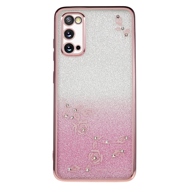 Für Samsung Galaxy S20 5G / 4G Gradient Glitzer TPU Phone Hülle Strassblüter Musterabdeckung - Roségold, Galaxy S20 5G
Für Samsung Galaxy S20 5G / 4G Gradient Glitzer TPU Phone Hülle Strassblüter Musterabdeckung - Roségold, Galaxy S20 5G