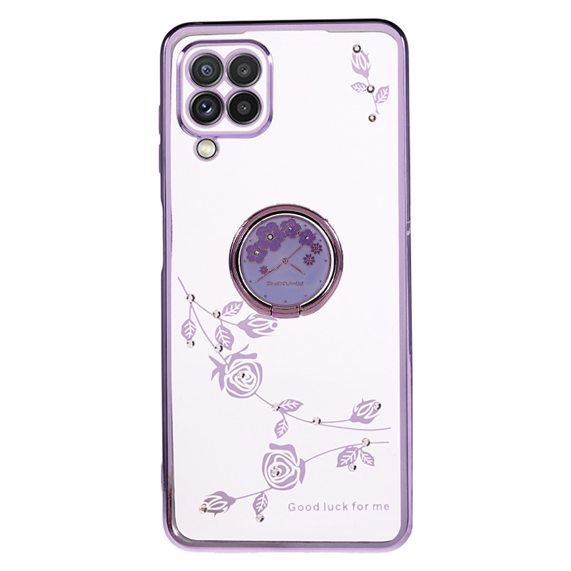 Für Samsung Galaxy A22 4G (EU -version) Elektroplatte Telefonhülle Strassblüte Muster TPU Kickstand Cover - Lila, Galaxy A22 4G (EU Version)
Für Samsung Galaxy A22 4G (EU -version) Elektroplatte Telefonhülle Strassblüte Muster TPU Kickstand Cover - Lila, Galaxy A22 4G (EU Version)