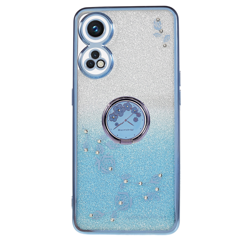 Für Oppo Reno8 T 4G Strasssteinblumendesign Anti-drop-deckungsring Kickstand Glitzer-gradient Soft TPU Hülle - Blau, Oppo Reno8 T 4G
Für Oppo Reno8 T 4G Strasssteinblumendesign Anti-drop-deckungsring Kickstand Glitzer-gradient Soft TPU Hülle - Blau, Oppo Reno8 T 4G