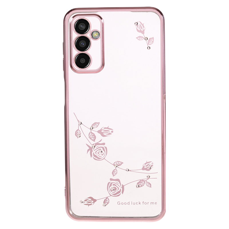 Für Samsung Galaxy M13 4G / F23 5G / M23 5G Elektropliertes TPU -rückzugabdeckung Strassblumenmuster Telefonfall - Roségold, Galaxy M13 4G
Für Samsung Galaxy M13 4G / F23 5G / M23 5G Elektropliertes TPU -rückzugabdeckung Strassblumenmuster Telefonfall - Roségold, Galaxy M13 4G