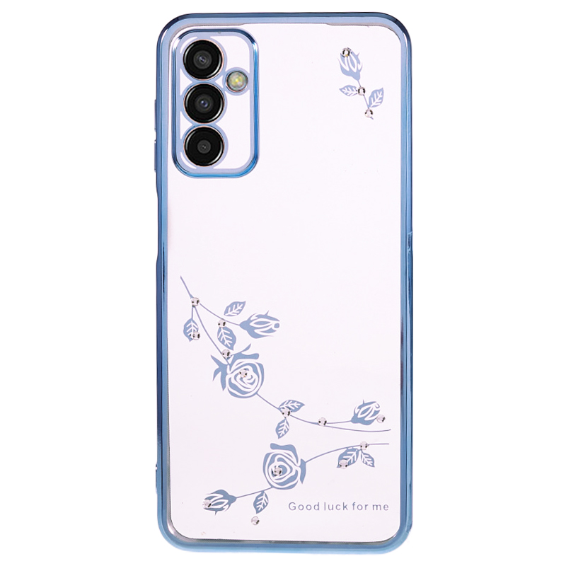 Für Samsung Galaxy M13 4G / F23 5G / M23 5G Elektropliertes TPU -rückzugabdeckung Strassblumenmuster Telefonfall - Blau, Galaxy M13 4G
Für Samsung Galaxy M13 4G / F23 5G / M23 5G Elektropliertes TPU -rückzugabdeckung Strassblumenmuster Telefonfall - Blau, Galaxy M13 4G