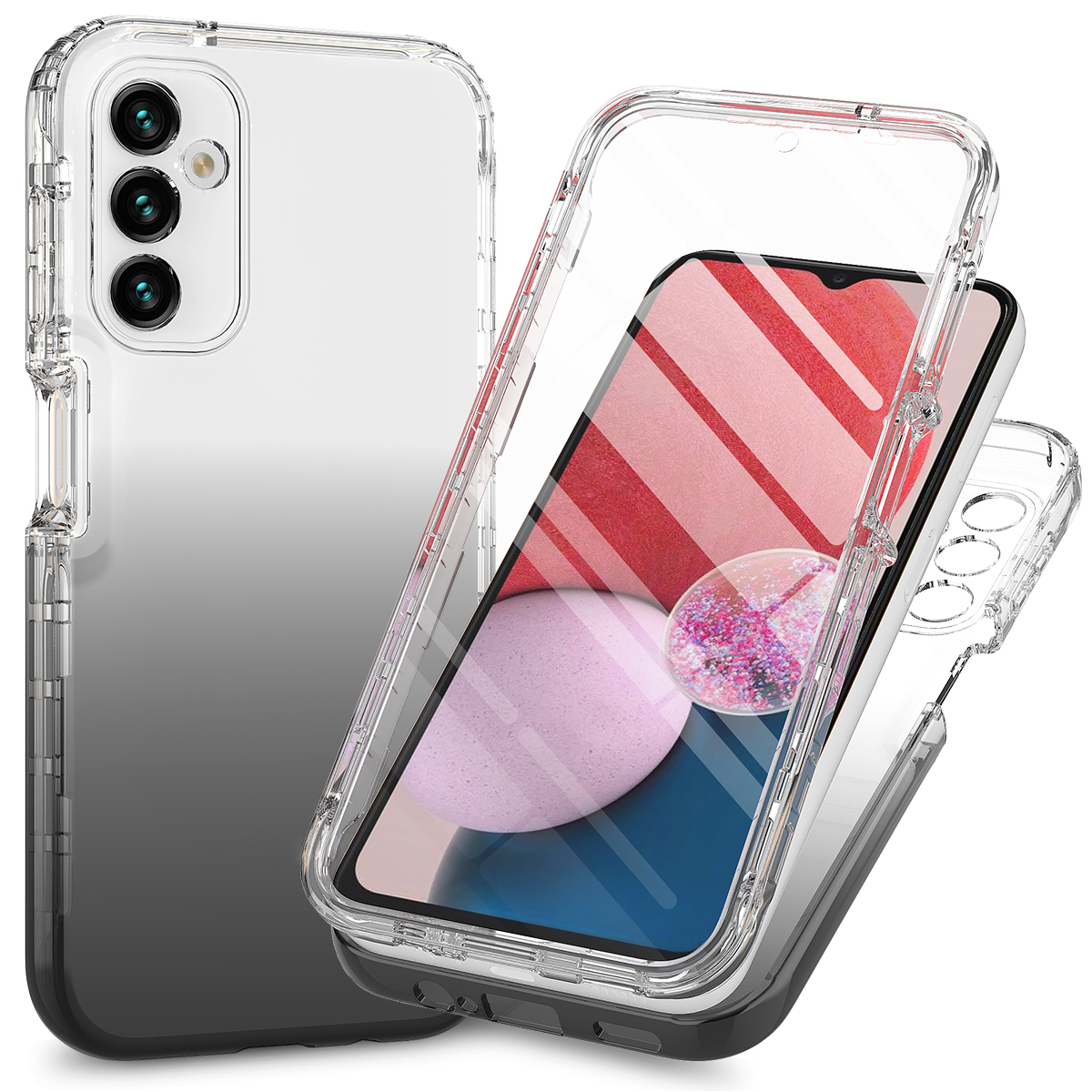 Für Samsung Galaxy A24 4G Phone Case Gradient Color PC TPU -mobiltelefonhülle Mit PET -bildschirmschutz - Schwarz, Galaxy A24 4G
Für Samsung Galaxy A24 4G Phone Case Gradient Color PC TPU -mobiltelefonhülle Mit PET -bildschirmschutz - Schwarz, Galaxy A24 4G