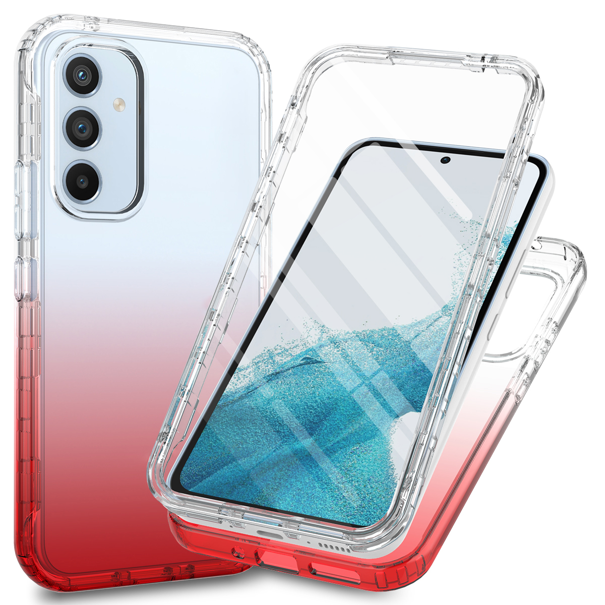 Gradientenfarbe PC TPU -hülle Für Samsung Galaxy A54 5G Schocksicherheit Mit PET -bildschirmschutz - Rot, Galaxy A54 5G
Gradientenfarbe PC TPU -hülle Für Samsung Galaxy A54 5G Schocksicherheit Mit PET -bildschirmschutz - Rot, Galaxy A54 5G