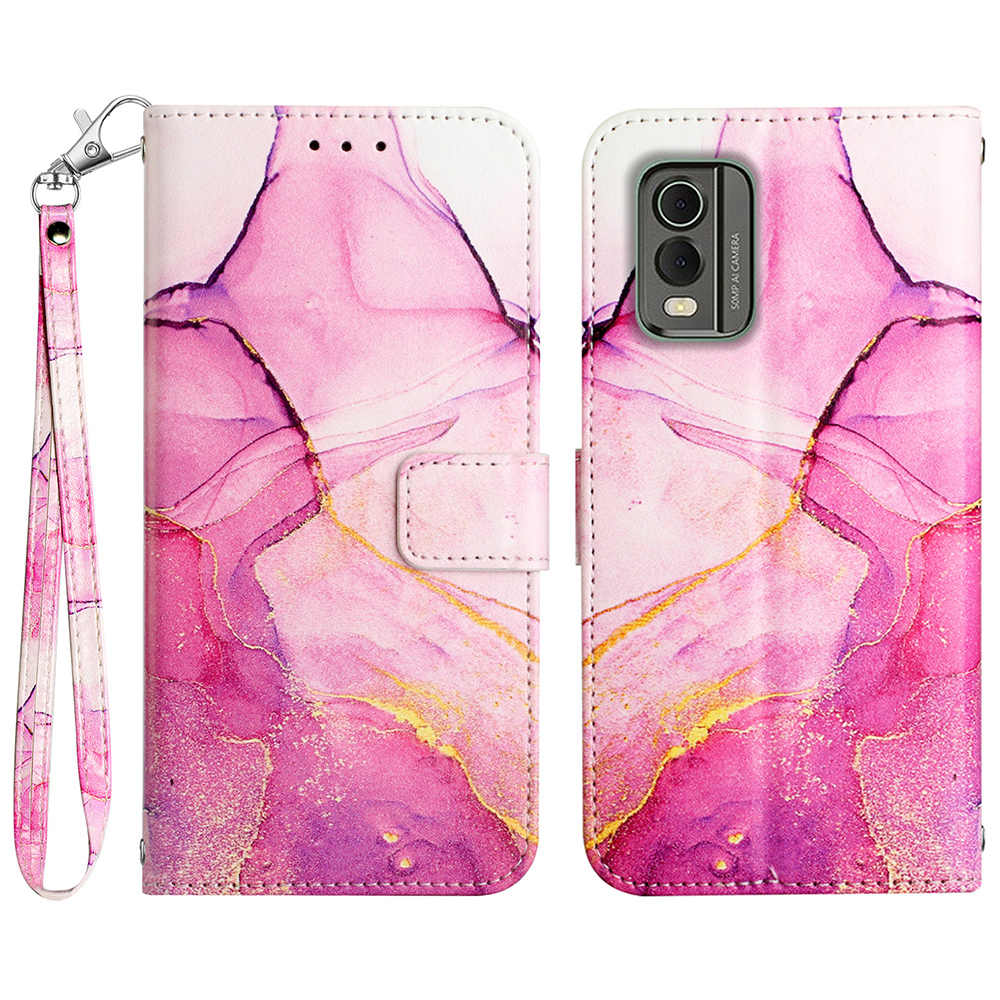 Yb-musterdruck Leder Serie-5 Für Nokia C32 (TA-1534) Marmormuster Phone Hülle Wallet Stand Cover Mit Riemen - Pink+lila+gold LS001, Nokia C32
Yb-musterdruck Leder Serie-5 Für Nokia C32 (TA-1534) Marmormuster Phone Hülle Wallet Stand Cover Mit Riemen - Pink+lila+gold LS001, Nokia C32