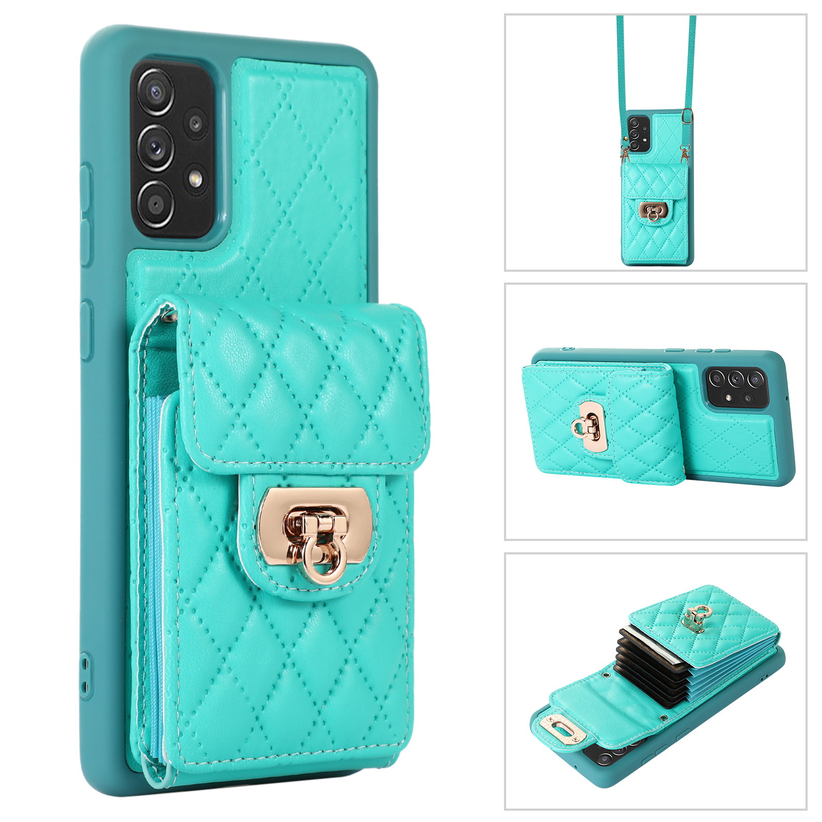 Für Samsung Galaxy A53 5G Kickstand Handy -hülle PU -lederschicht TPU -kartenschlitzabdeckung - Grün, Samsung Galaxy A53 5G
Für Samsung Galaxy A53 5G Kickstand Handy -hülle PU -lederschicht TPU -kartenschlitzabdeckung - Grün, Samsung Galaxy A53 5G