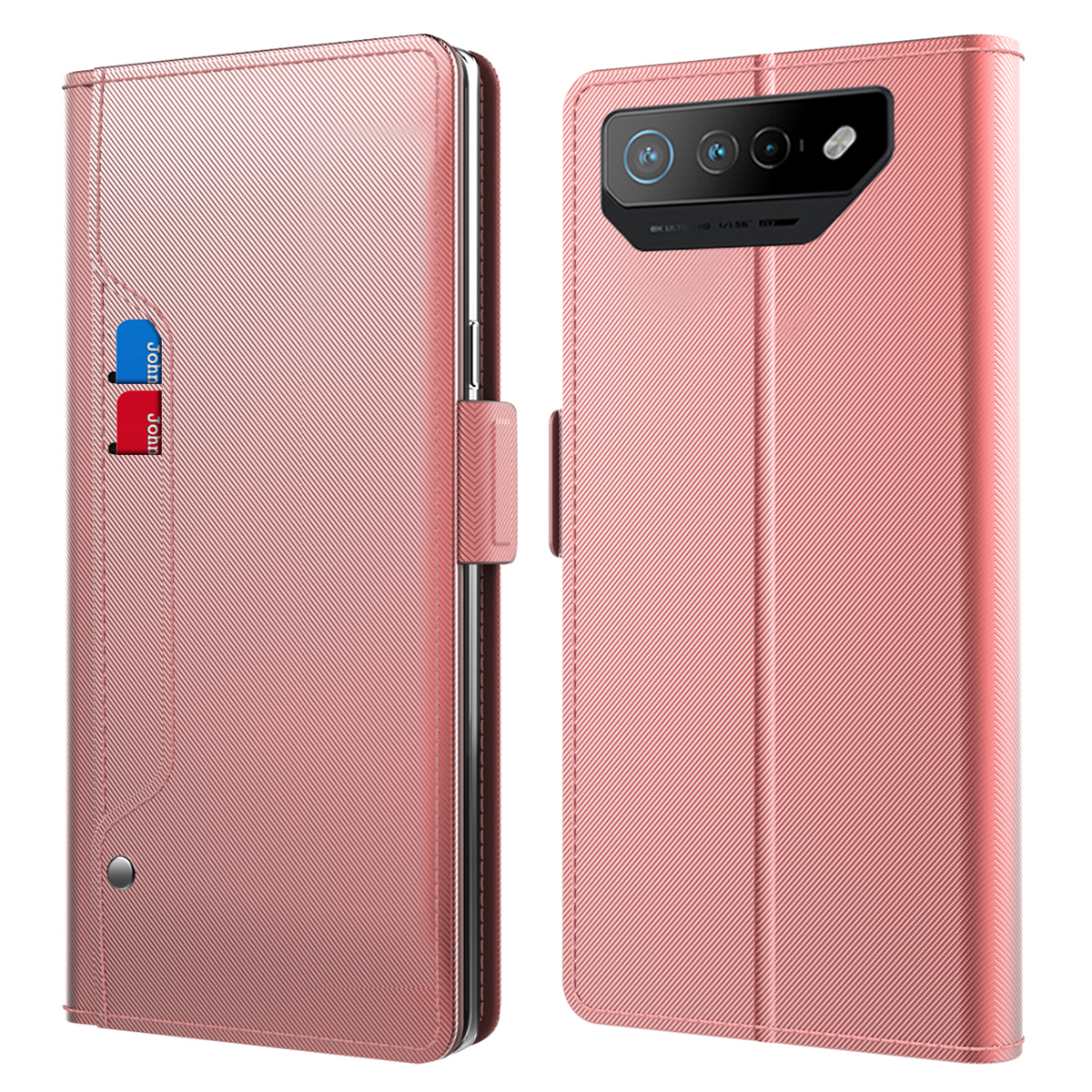 PU Leder Telefonhülle Für Asus Rog Phone 7 5g, Mirror Card Halter Telefonständer Cover - Roségold, Asus ROG Phone 7 5G
PU Leder Telefonhülle Für Asus Rog Phone 7 5g, Mirror Card Halter Telefonständer Cover - Roségold, Asus ROG Phone 7 5G