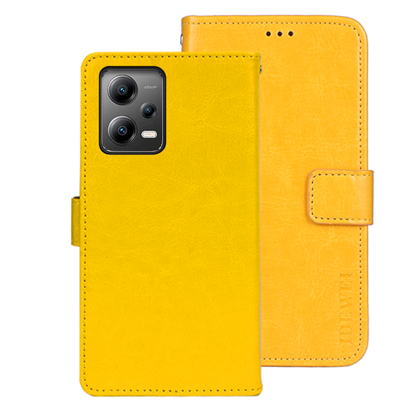 IDEWEI Für Xiaomi Redmi Anmerkung 12 5G (China) /(indien) /(global) / Poco X5 5G PU Leder Telefon Hülle Brieftasche Telefonständer Cover - Gelb, Xiaomi Redmi Note 12 5G (China)
IDEWEI Für Xiaomi Redmi Anmerkung 12 5G (China) /(indien) /(global) / Poco X5 5G PU Leder Telefon Hülle Brieftasche Telefonständer Cover - Gelb, Xiaomi Redmi Note 12 5G (China)