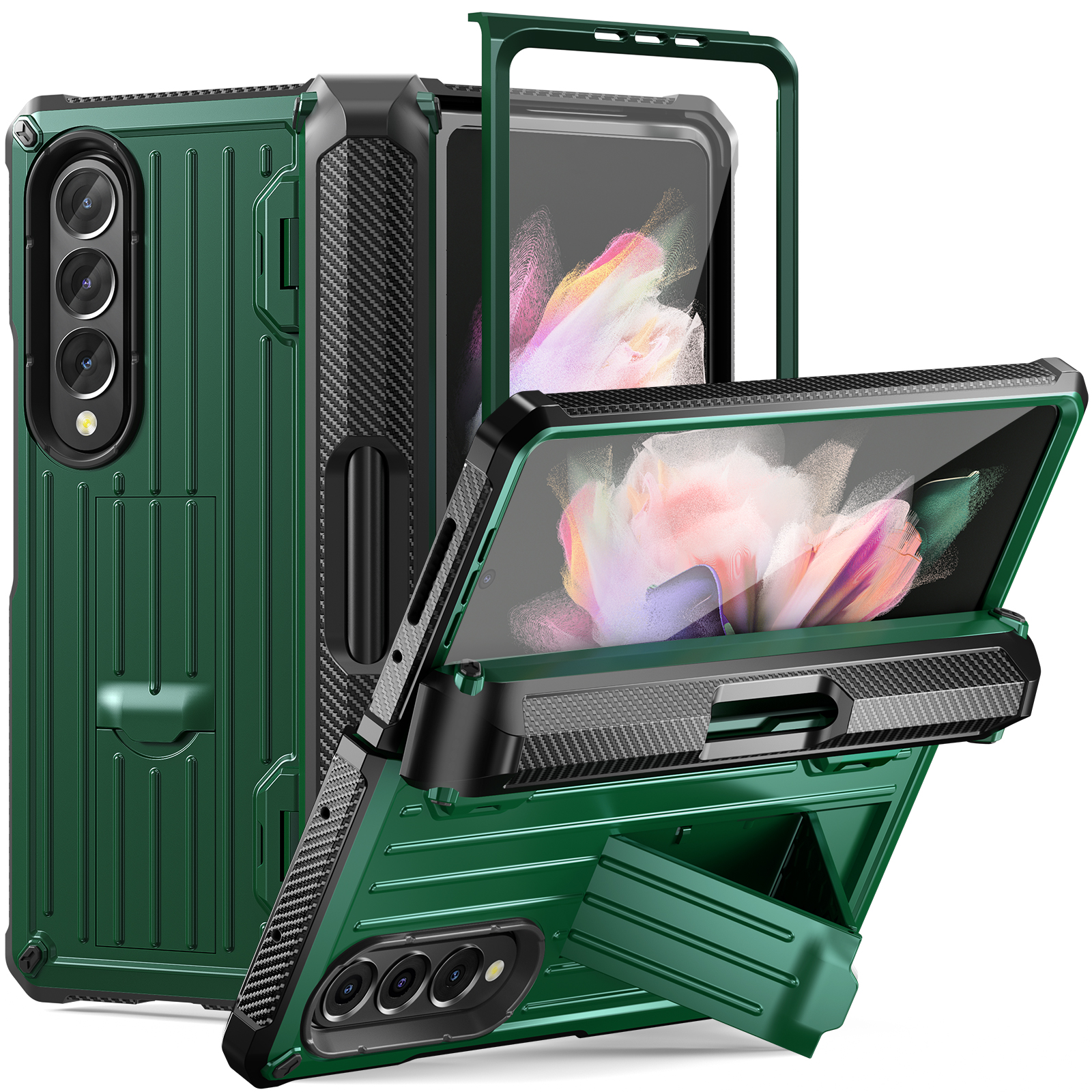 Für Samsung Galaxy Z Fold3 5G PC+TPU Phone Case Penhalter Scharnier -telefon -kickstand Cover Mit PET -bildschirmschutz - Armeegrün, Galaxy Z Fold3 5G
Für Samsung Galaxy Z Fold3 5G PC+TPU Phone Case Penhalter Scharnier -telefon -kickstand Cover Mit PET -bildschirmschutz - Armeegrün, Galaxy Z Fold3 5G