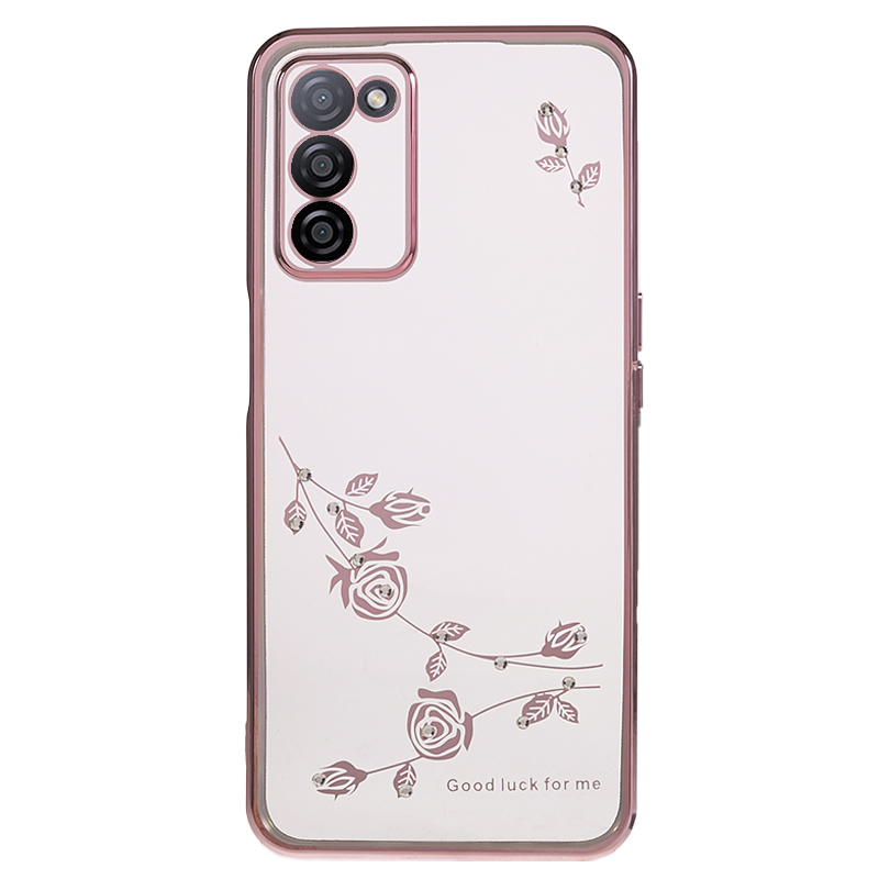 Für Oppo A55 5G Weiche TPU -blütenhülle Strasselektroplieren Schützender Telefonabdeckung - Roségold, Oppo A55 5G
Für Oppo A55 5G Weiche TPU -blütenhülle Strasselektroplieren Schützender Telefonabdeckung - Roségold, Oppo A55 5G