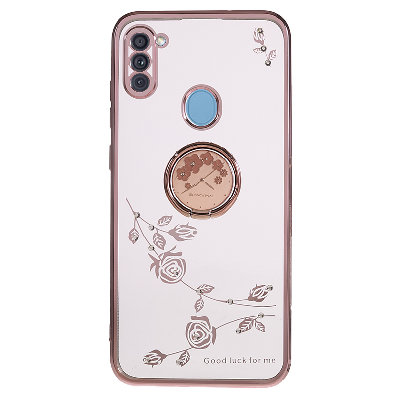 Für Samsung Galaxy A11 (EU -version) Elektroplattiertes Strassblütenabdeckungsring Kickstand Clear TPU -telefonhülle - Roségold, Galaxy A11 (EU Version)
Für Samsung Galaxy A11 (EU -version) Elektroplattiertes Strassblütenabdeckungsring Kickstand Clear TPU -telefonhülle - Roségold, Galaxy A11 (EU Version)