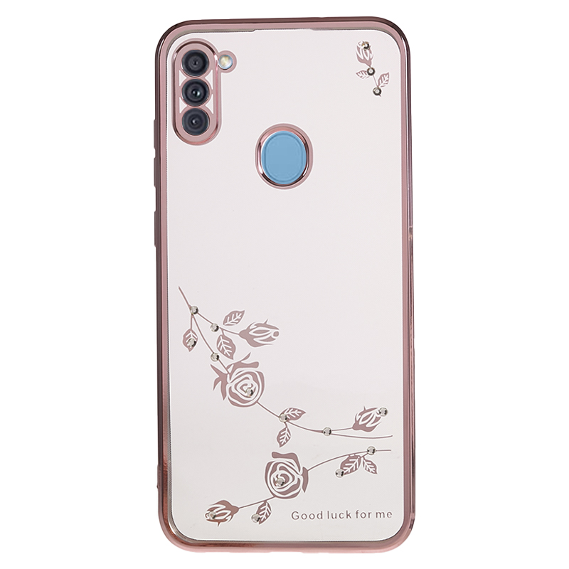 Für Samsung Galaxy A11 (EU -version) Strassblume TPU -hülle Elektroplierende Telefonabdeckung - Roségold, Galaxy A11 (EU Version)
Für Samsung Galaxy A11 (EU -version) Strassblume TPU -hülle Elektroplierende Telefonabdeckung - Roségold, Galaxy A11 (EU Version)