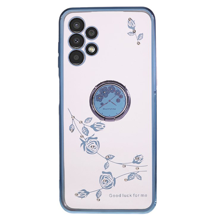 Für Samsung Galaxy A13 4G Electroplated Strass -blumenabdeckung Clear TPU -telefonhülle Mit Ringstand - Blau, Galaxy A13 4G
Für Samsung Galaxy A13 4G Electroplated Strass -blumenabdeckung Clear TPU -telefonhülle Mit Ringstand - Blau, Galaxy A13 4G