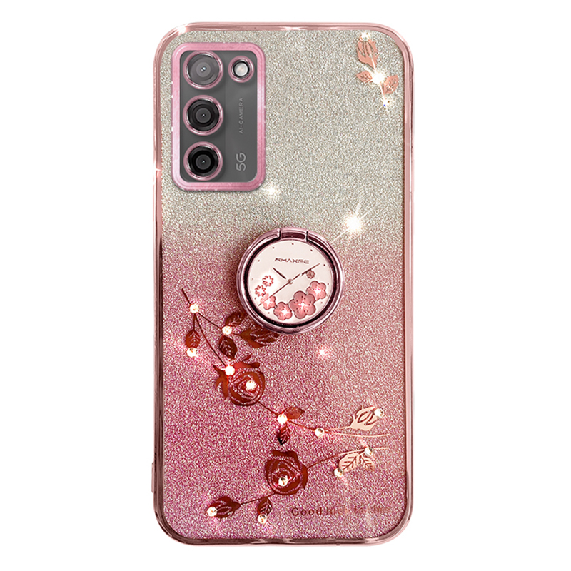 Ring Kickstand TPU -fall Für Oppo A55 5G Gradienten Glitter Blumenmuster Telefonabdeckung - Roségold, Oppo A55 5G
Ring Kickstand TPU -fall Für Oppo A55 5G Gradienten Glitter Blumenmuster Telefonabdeckung - Roségold, Oppo A55 5G