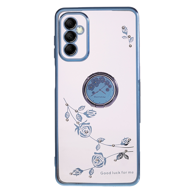 Für Samsung Galaxy M14 5G Ring Kickstand Telefonhülle Strassblume TPU Elektroplattierte Abdeckung - Blau, Galaxy M14 5G
Für Samsung Galaxy M14 5G Ring Kickstand Telefonhülle Strassblume TPU Elektroplattierte Abdeckung - Blau, Galaxy M14 5G